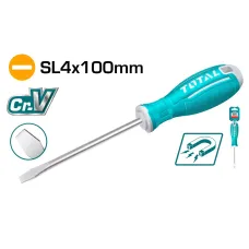 Տափակ պտուտակահան SL4x100մմ TOTAL TSDRSSL4100 Տափակ պտուտակահան SL4x100մմ TOTAL TSDRSSL4100