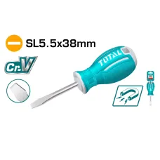 Տափակ պտուտակահան SL5.5x38մմ TOTAL TSDRSSL5038 Տափակ պտուտակահան SL5.5x38մմ TOTAL TSDRSSL5038