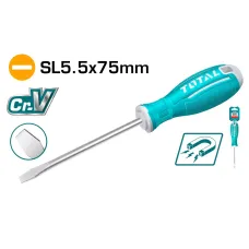 Տափակ պտուտակահան SL5.5x75մմ TOTAL TSDRSSL5075 Տափակ պտուտակահան SL5.5x75մմ TOTAL TSDRSSL5075