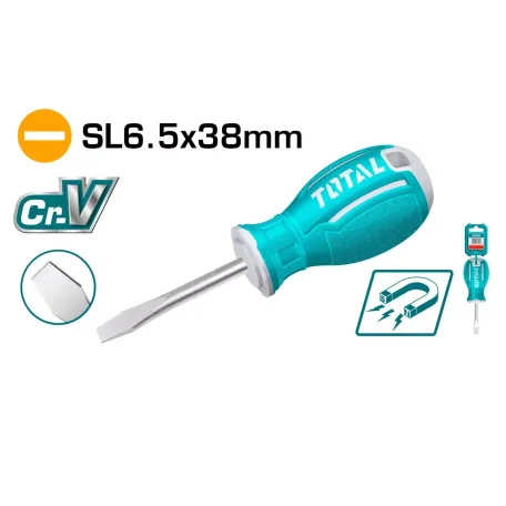 Տափակ պտուտակահան SL6.5x38մմ TOTAL TSDRSSL6038