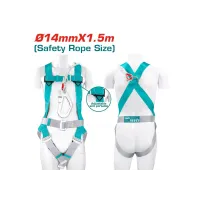 Գոտի անվտանգության 14մմx1.5մ TOTAL TSH501415 Գոտի անվտանգության 14մմx1.5մ TOTAL TSH501415