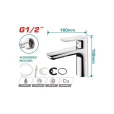 Ծորակ լվացարանի TOTAL TSLBM11501 Ծորակ լվացարանի TOTAL TSLBM11501