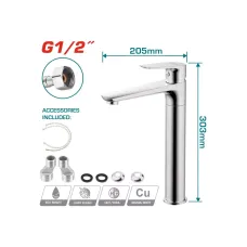 Ծորակ լվացարանի երկար TOTAL TSLBM12702 Ծորակ լվացարանի երկար TOTAL TSLBM12702