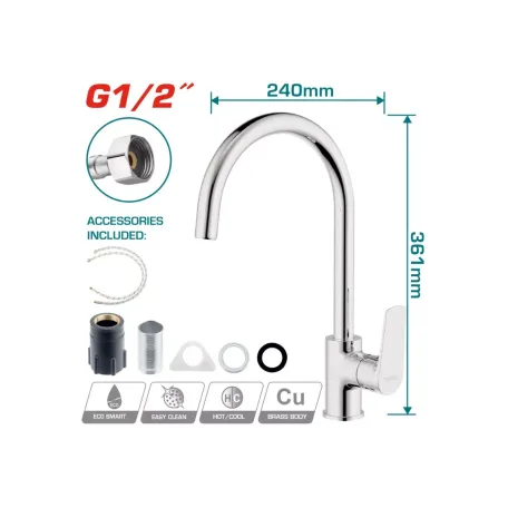 Ծորակ խոհանոցի TOTAL TSLBM23401