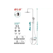 Բաղնիքի ցնցուղ ծորակ մեծ TOTAL TSLBM513681 Բաղնիքի ցնցուղ ծորակ մեծ TOTAL TSLBM513681