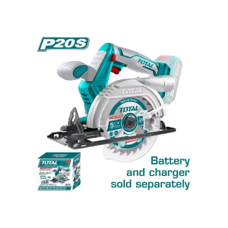 Սկավառակային սղոց մարտկոցային TOTAL TSLI1401 20Վ 140մմ