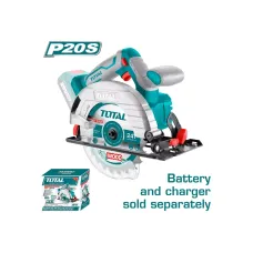 Սկավառակային սղոց մարտկոցային TOTAL TSLI1651 20Վ 165մմ Սկավառակային սղոց մարտկոցային TOTAL TSLI1651 20Վ 165մմ