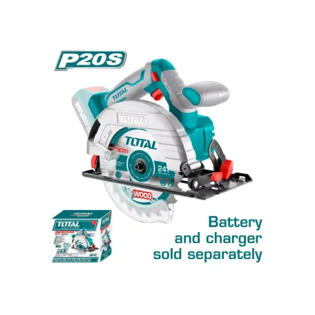 Սկավառակային սղոց մարտկոցային TOTAL TSLI1651 20Վ 165մմ