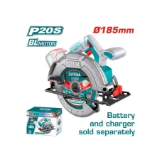 Սկավառակային սղոց մարտկոցային TOTAL TSLI1851 20Վ 185մմ Սկավառակային սղոց մարտկոցային TOTAL TSLI1851 20Վ 185մմ