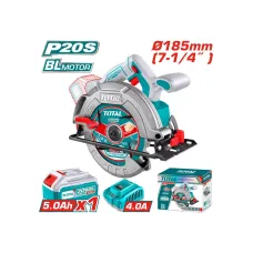 Սկավառակային սղոց մարտկոցային TOTAL TSLI18513 20Վ 185մմ Սկավառակային սղոց մարտկոցային TOTAL TSLI18513 20Վ 185մմ