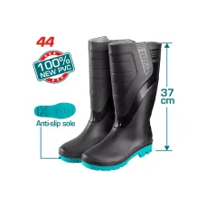 Ռետինե երկարաճիթ կոշիկներ սև N44 TOTAL TSP302LAB.44