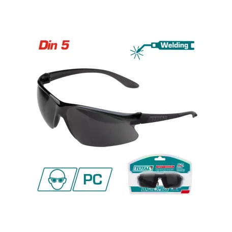 Պաշտպանիչ ակնոց սև TOTAL TSP307