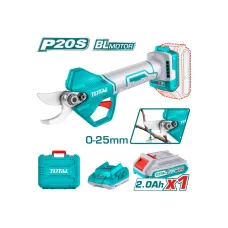 Էտի մկրատ մարտկոցային 20Վ (մարտկոցով, լիցքավորիչով) TOTAL TSSLI202581