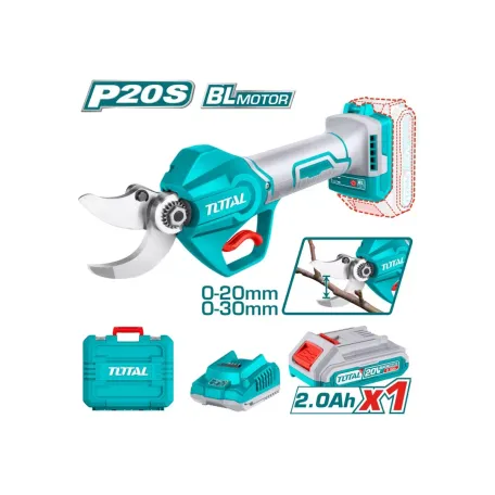 Էտի մկրատ մարտկոցային 20Վ (մարտկոցով, լիցքավորիչով) TOTAL TSSLI203083