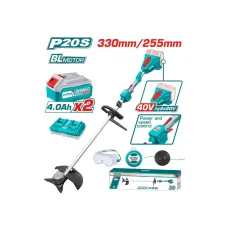 Խոտհնձիչ մարտկոցային 40Վ (2x20Վ) 330/255մմ TOTAL TSTLI200285 Խոտհնձիչ մարտկոցային 40Վ (2x20Վ) 330/255մմ TOTAL TSTLI200285