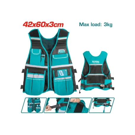 Աշխատանքային հագուստ գրպաններով TOTAL TTVT1601 Աշխատանքային հագուստ գրպաններով TOTAL TTVT1601