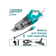 Փոշեկուլ մարտկոցային 20Վ 7կՊա 0․7լ TOTAL TVLI2001