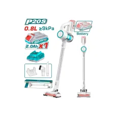 Փոշեկուլ մարտկոցային 20Վ 9կՊա 0․8լ (մարտկոցով, լիցքավորիչով) TOTAL TVLI2006