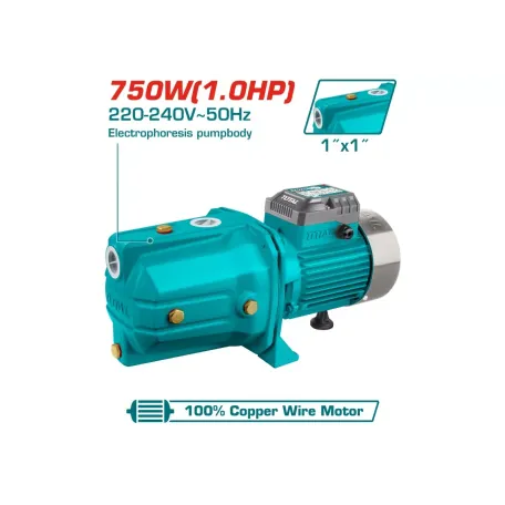 Շիթային պոմպ 750W TOTAL TWP37506 Շիթային պոմպ 750W TOTAL TWP37506