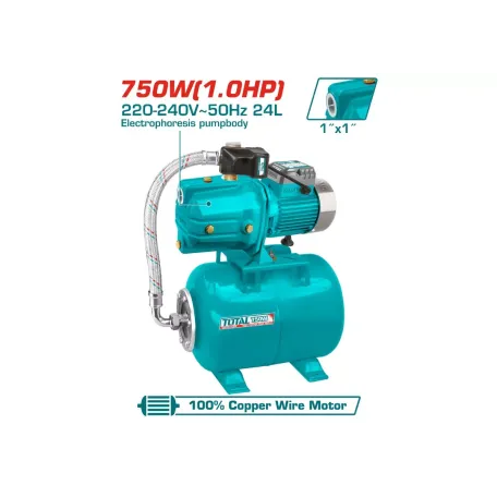 Ջրի պոմպ ավտոմատ 750Վտ TOTAL TWP47506 Ջրի պոմպ ավտոմատ 750Վտ TOTAL TWP47506