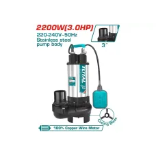Հորի պոմպ կեղտաջրերի 2200W 3'' TOTAL TWP7220026 Հորի պոմպ կեղտաջրերի 2200W 3'' TOTAL TWP7220026