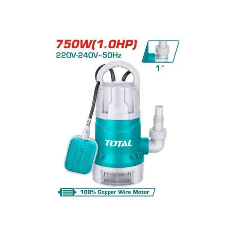 Հորի պոմպ կեղտաջրերի 750W 8մ 216 L/min TOTAL TWP87506 Հորի պոմպ կեղտաջրերի 750W 8մ 216 L/min TOTAL TWP87506