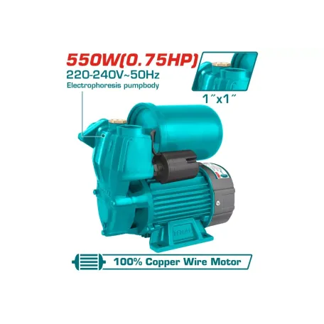 Ջրի պոմպ ավտոմատիկ 550W (0,75 HP) TOTAL TWP95506