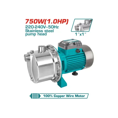 Ջրի պոմպ 750W 40մ 55լ/ր TOTAL TWPS375062 Ջրի պոմպ 750W 40մ 55լ/ր TOTAL TWPS375062