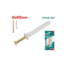 Դյուբել մեխ տուփով 6*60 TOTAL WJNAK3507012